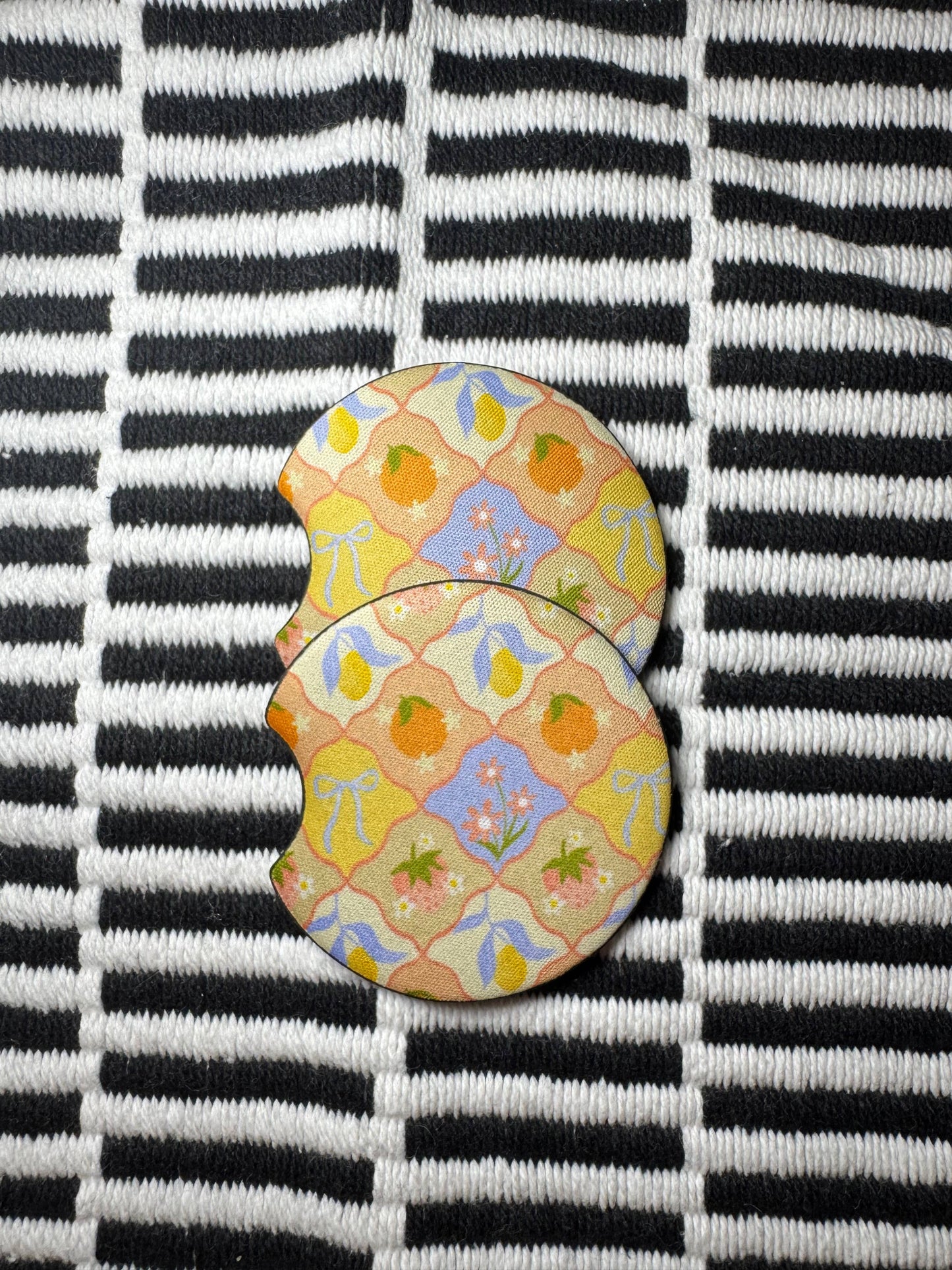 Cottage Collage Car Coaster Set