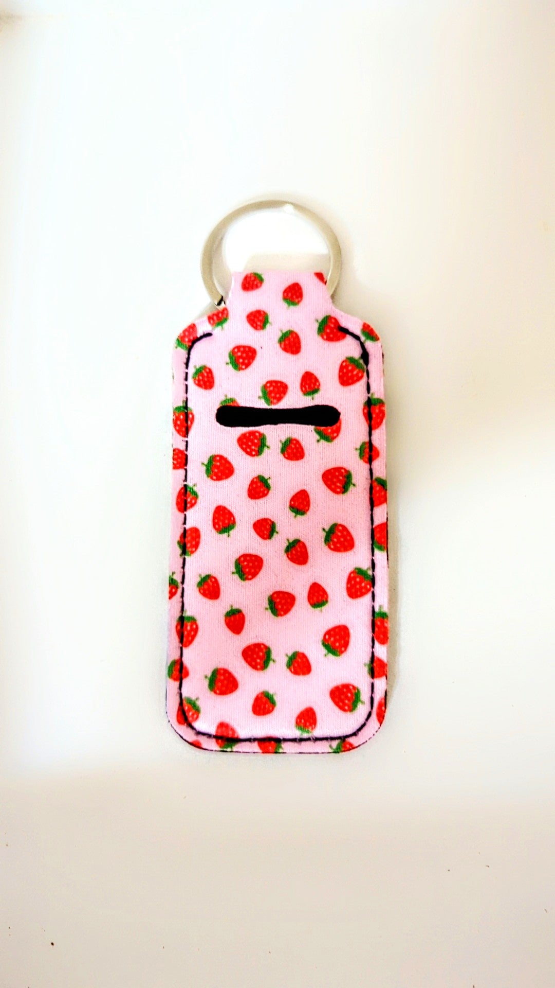 Lip balm holder - strawberry field