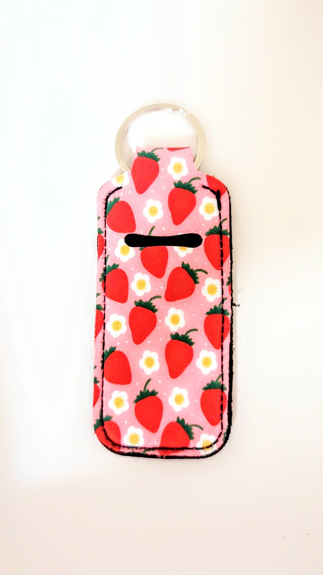 Lip balm holder - strawberry field