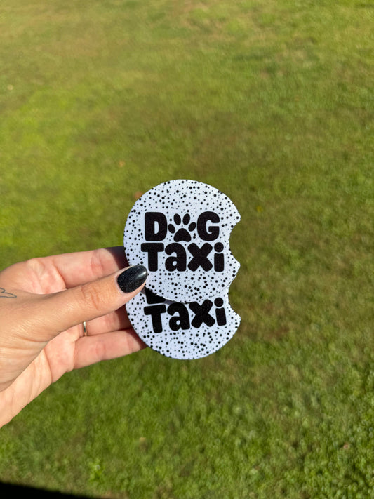 Dog Taxi Car Coaster Set 